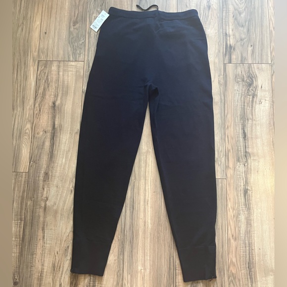 $328 PER SE by CARLISLE Cashmere Blend Knit Jogger Drawstring Pants Ankle Zip M - Picture 2 of 14